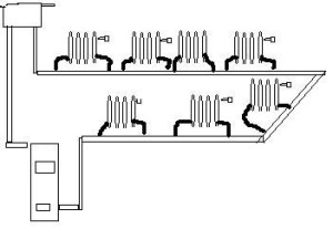 Вариант схемы отопления