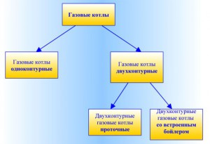 Виды газовых котлов