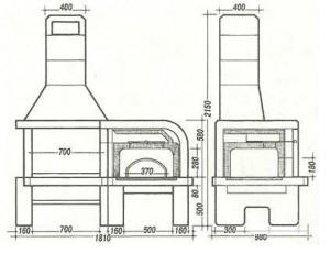 Чертеж печи
